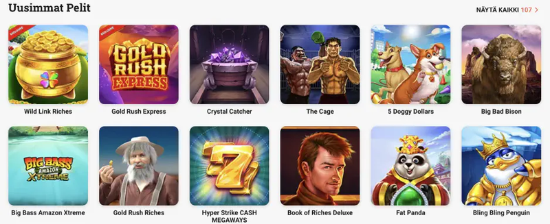 Uusia pelejä ja kolikkopelejä Leo Vegas verkossa Casino